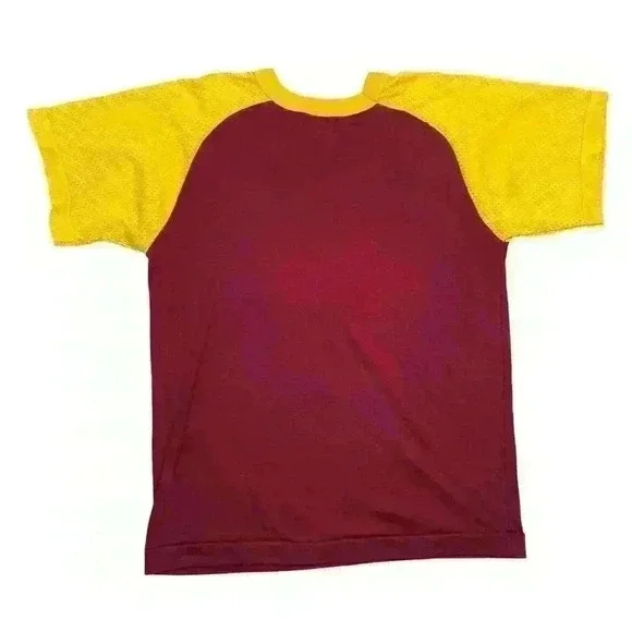 Vintage Washington Iron Jersey shirt tag size Large maroon and yellow - Picture 5 of 6